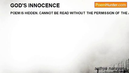 sathya narayana - GOD'S INNOCENCE