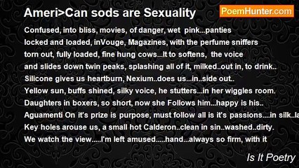 Is It Poetry - Ameri>Can sods are Sexuality