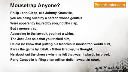 Joe Rosochacki - Mousetrap Anyone?