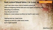 Mahfooz Ali - font color='black'bAm I In Love again? May be or may be not