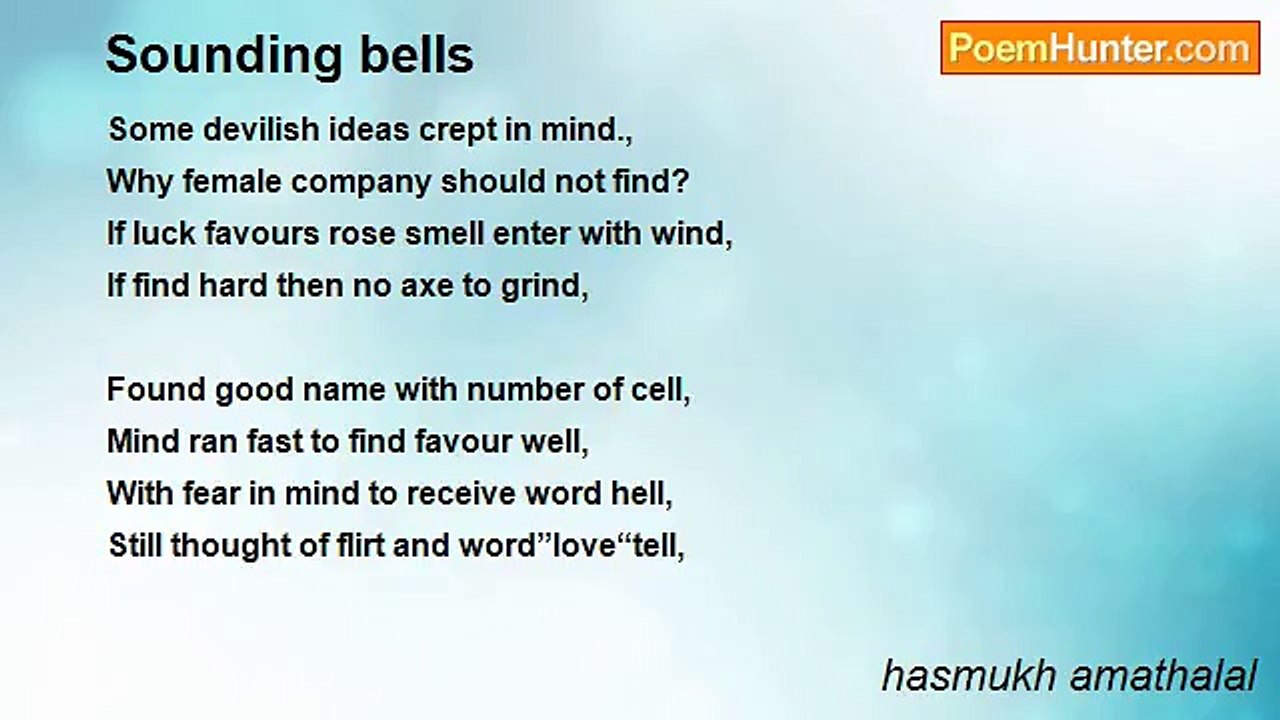 hasmukh amathalal - Sounding bells