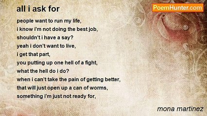 mona martinez - all i ask for