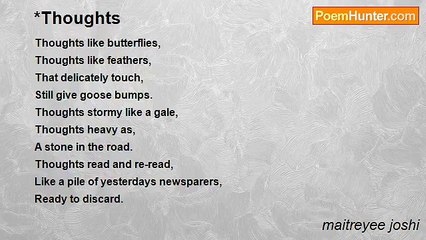 maitreyee joshi - *Thoughts