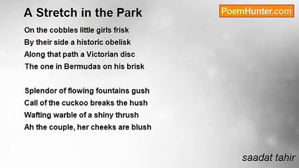 saadat tahir - A Stretch in the Park