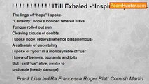 Frank Lisa IndiRa Francesca Roger Platt Cornish Martin - ! ! ! ! ! ! ! ! ! ! ! ITill Exhaled -“Inspired by Viola’s Anticipation”