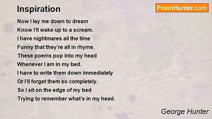 George Hunter - Inspiration