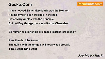 Joe Rosochacki - Gecko.Com