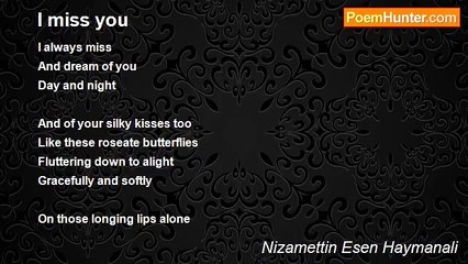 Nizamettin Esen Haymanali - I miss you