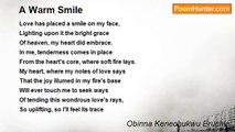 Obinna Kenechukwu Eruchie - A Warm Smile