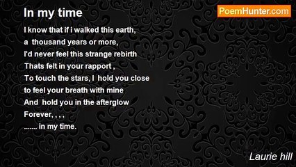 Laurie hill - In my time