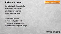 Ahmad Shiddiqi - Shine Of Love