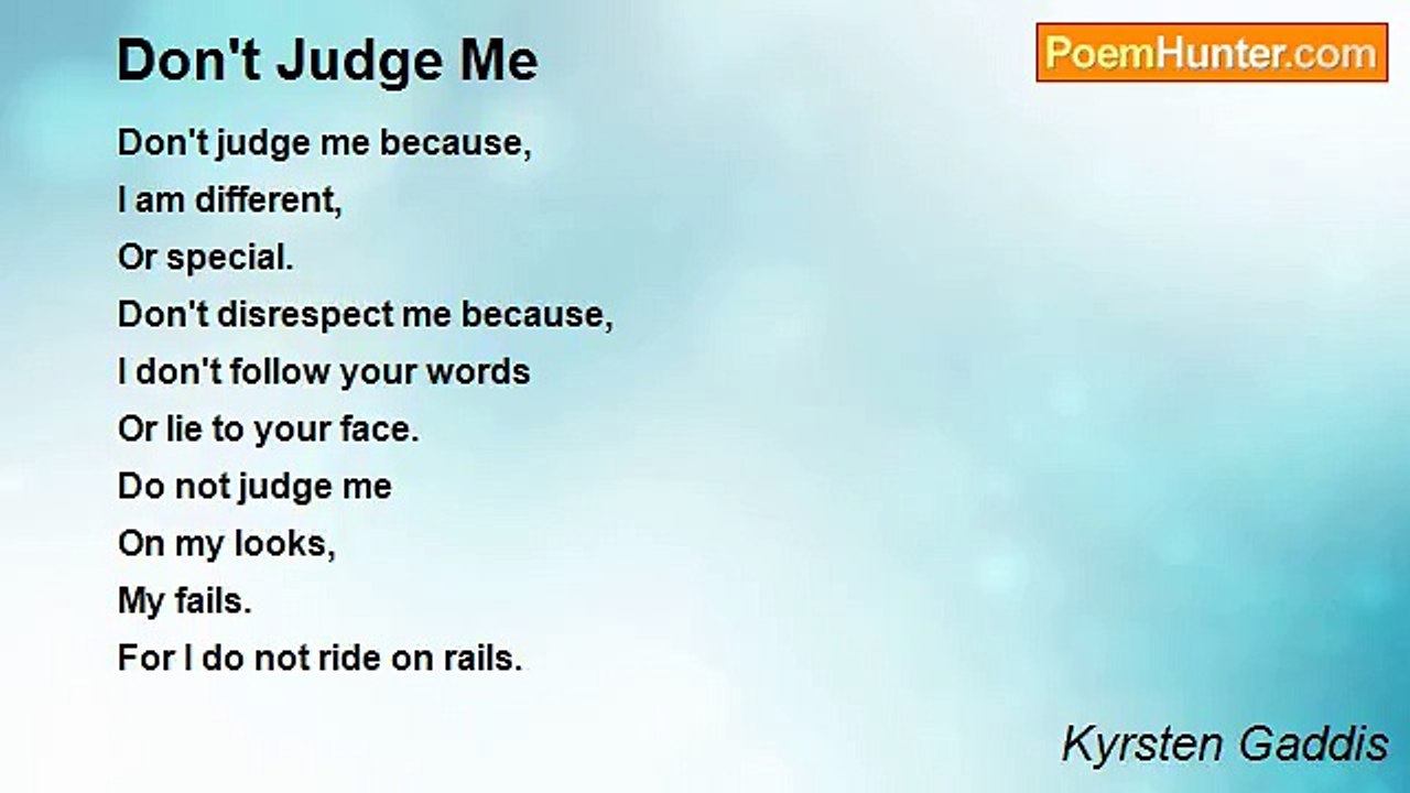 Kyrsten Gaddis - Don't Judge Me