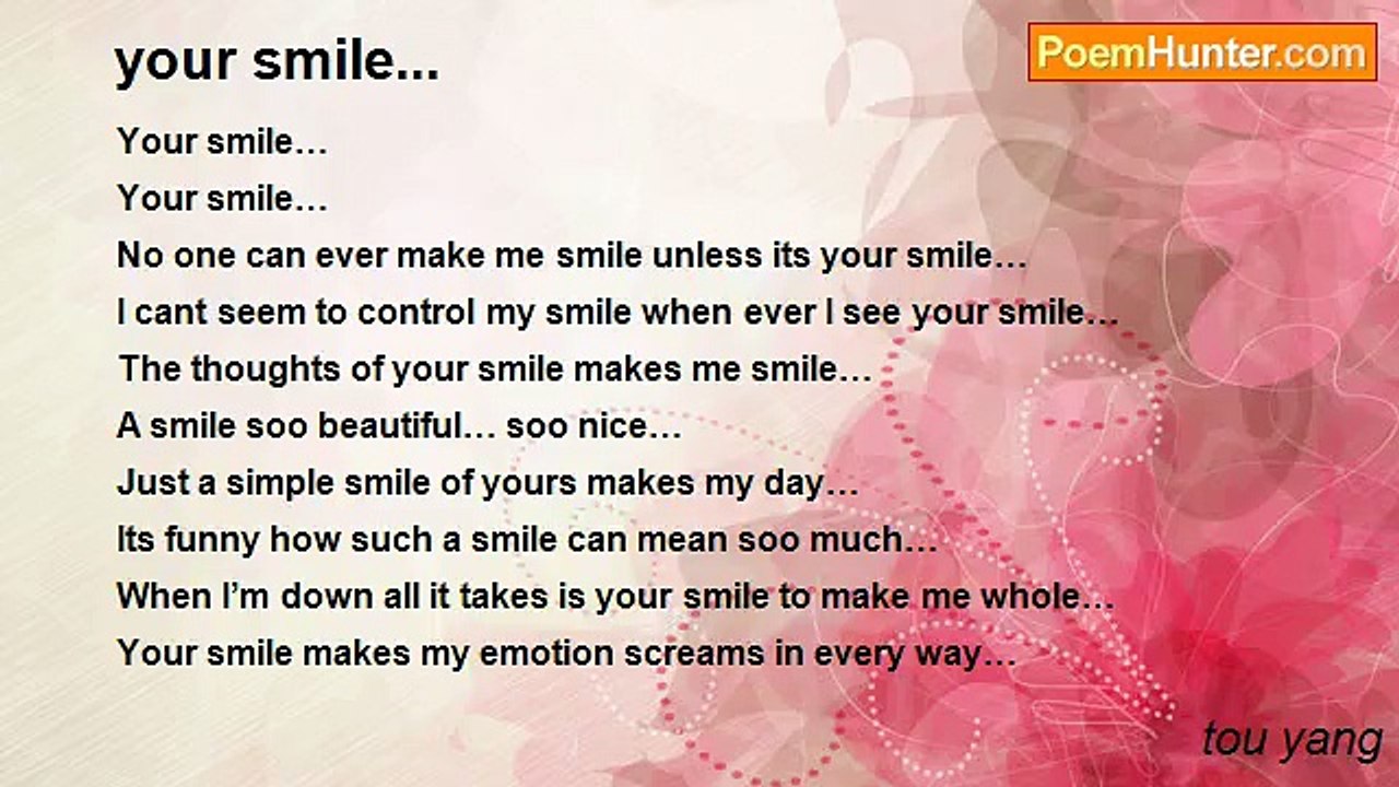 tou yang - your smile...