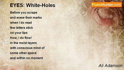 Ali Adamson - EYES: White-Holes