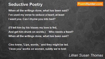 Lillian Susan Thomas - Seductive Poetry