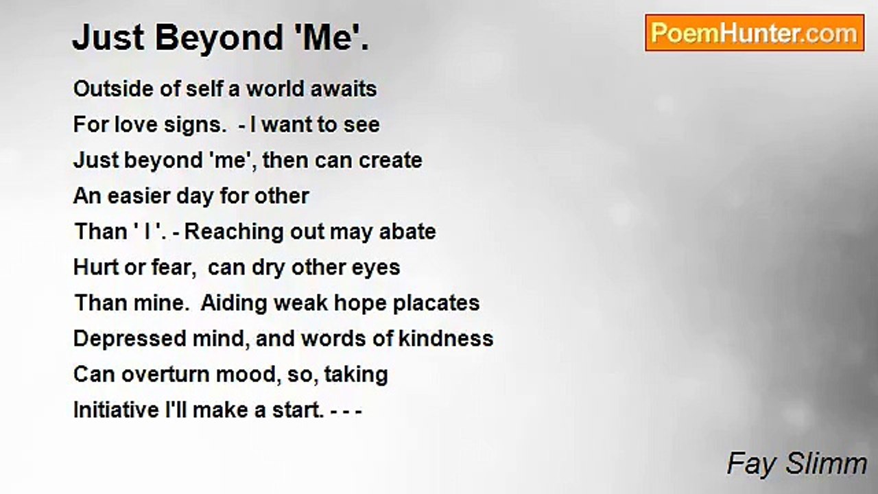 Fay Slimm - Just Beyond 'Me'.