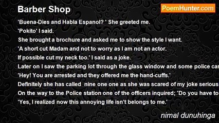 nimal dunuhinga - Barber Shop