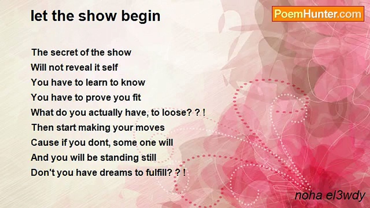 noha el3wdy - let the show begin