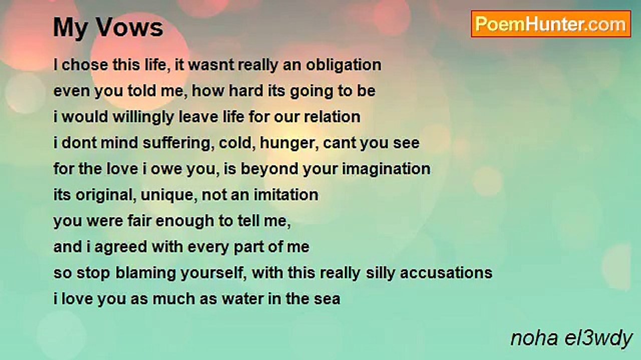 noha el3wdy - My Vows