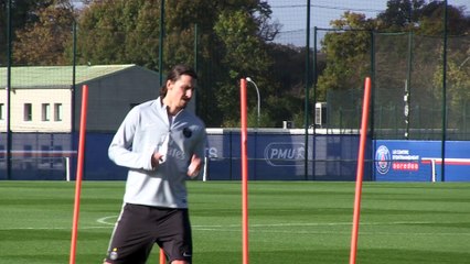 Zlatan Ibrahimovic de retour à l'entraînement au centre d’Ooredoo