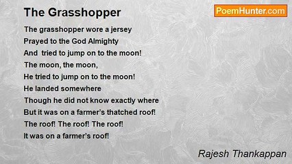Rajesh Thankappan - The Grasshopper