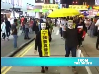 Pro-democracy protesters clash with police in Hong Kong