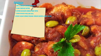 Fried Prawn in Sweet Chilles paste with smelly bean recipe