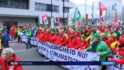 Belgique : manifestation monstre à Bruxelles contre l'austérité