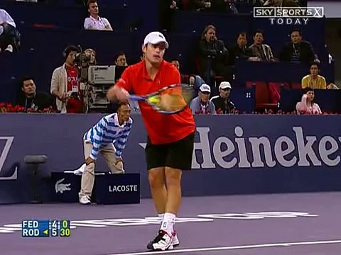05 Roger Federer vs Andy Roddick Shanghai TMC 2006 Highlights