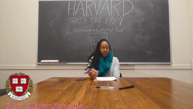 Harvard Students Stumped by Literacy Test