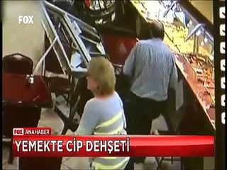 Lokantada yemek yiyenler cip dehşeti yaşadı