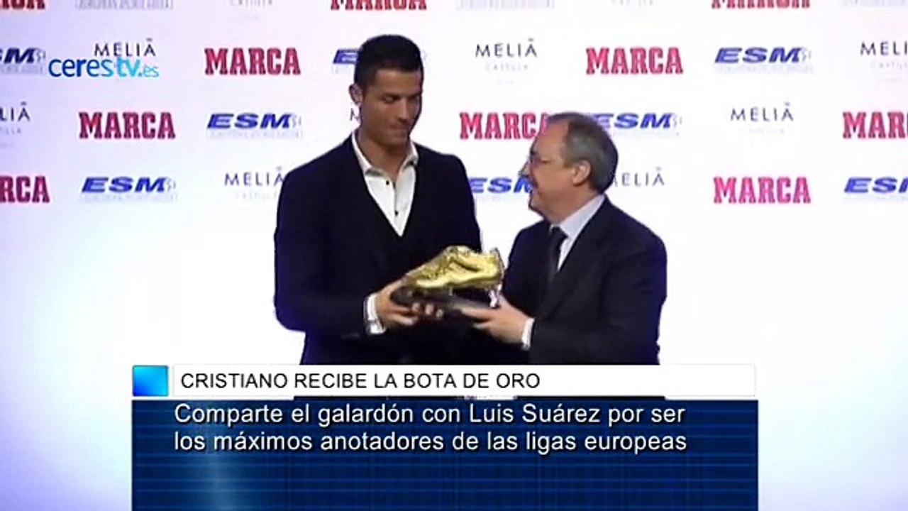 Cristiano Ronaldo recibe la Bota de Oro