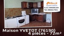 A vendre - maison - YVETOT (76190) - 4 pièces - 72m²