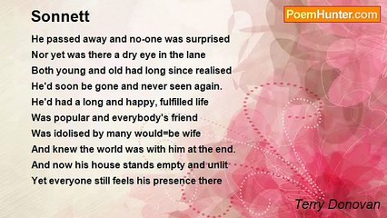 Terry Donovan - Sonnett