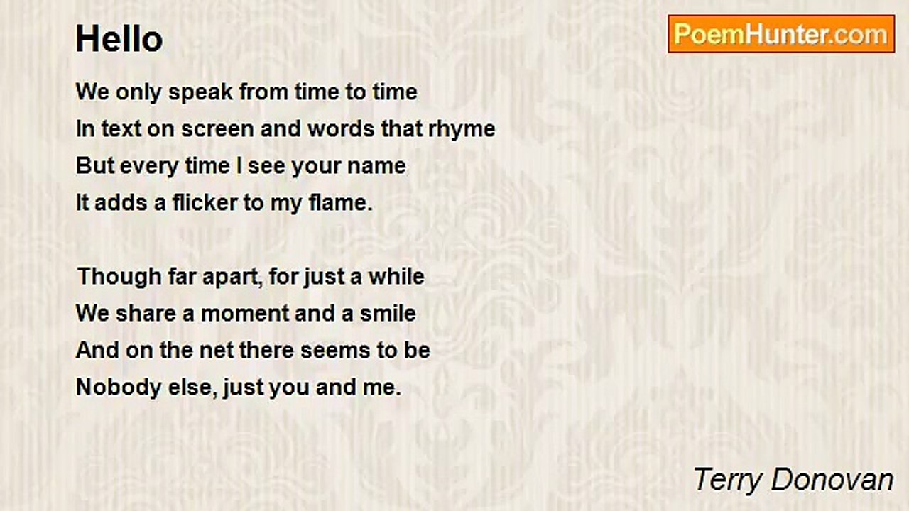 Terry Donovan - Hello