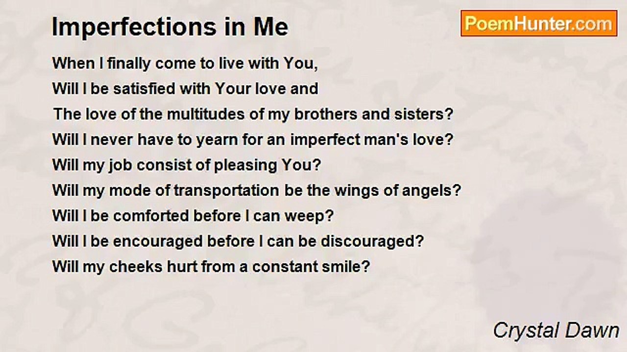 Crystal Dawn - Imperfections in Me