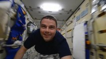 Astronaut offers floating peek inside International Space Station