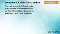 Eric Ratcliffe - Weapons Of Mass Destruction