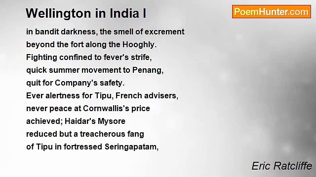 Eric Ratcliffe - Wellington in India I