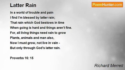 Richard Merrell - Latter Rain