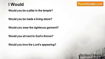 Richard Merrell - I Would