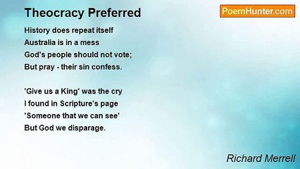 Richard Merrell - Theocracy Preferred
