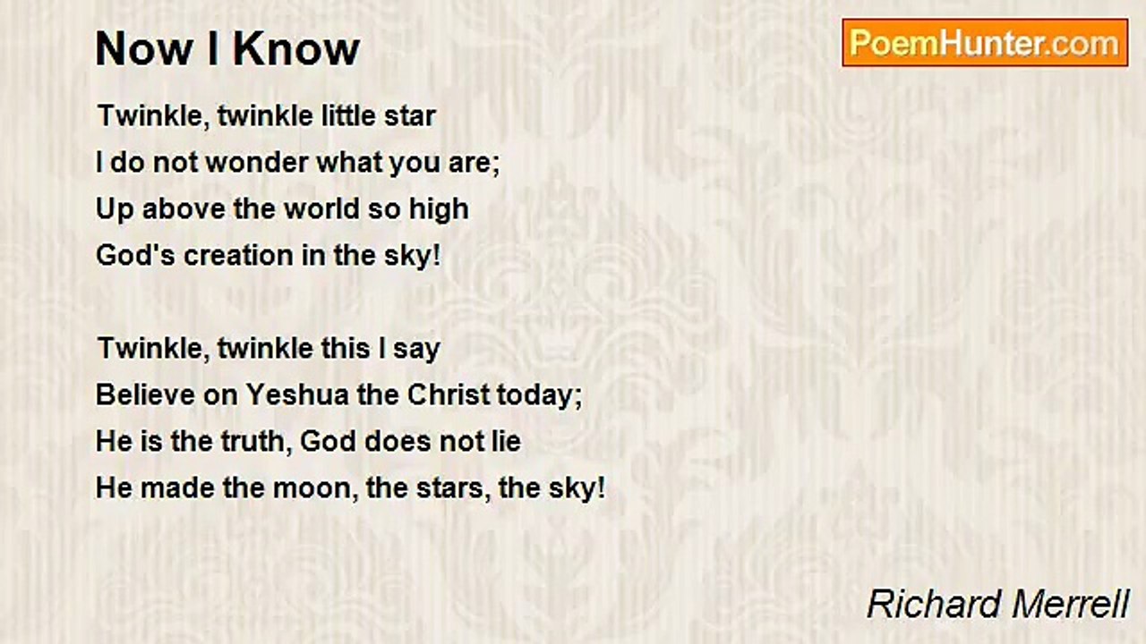 Richard Merrell - Now I Know