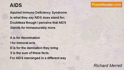 Richard Merrell - AIDS
