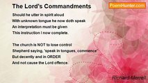 Richard Merrell - The Lord's Commandments
