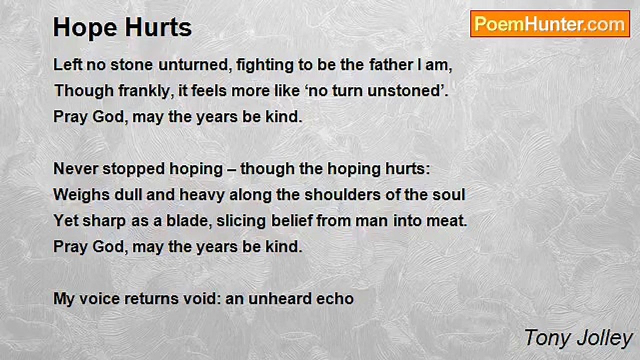 Tony Jolley - Hope Hurts