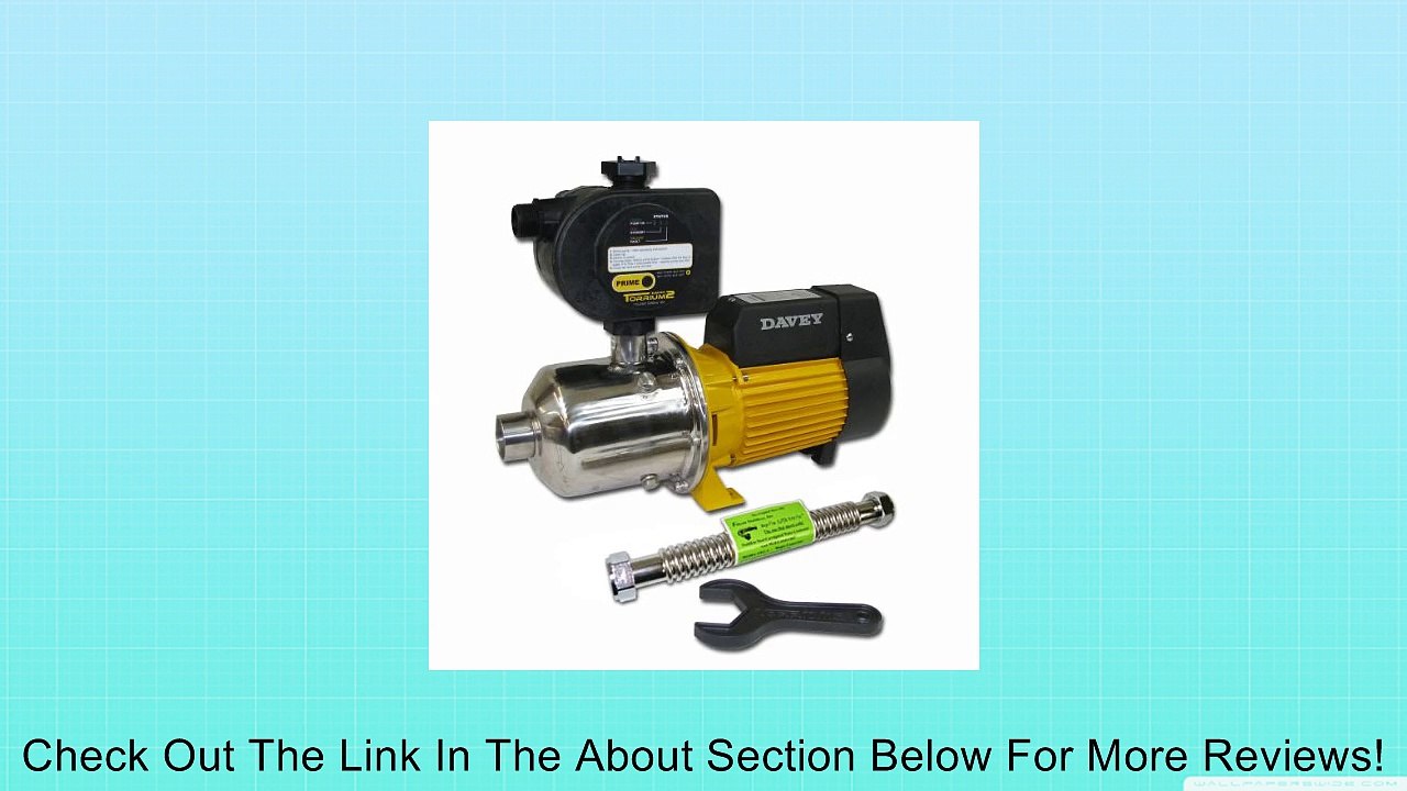 Davey Water Products BT2030 Home Pressure Booster Pump with Torrium II