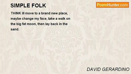 DAVID GERARDINO - SIMPLE FOLK