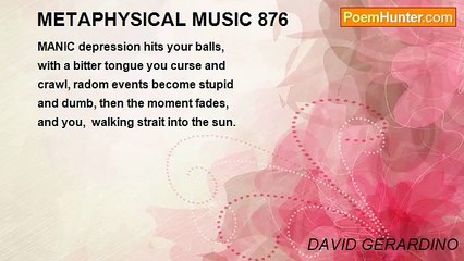 DAVID GERARDINO - METAPHYSICAL MUSIC 876