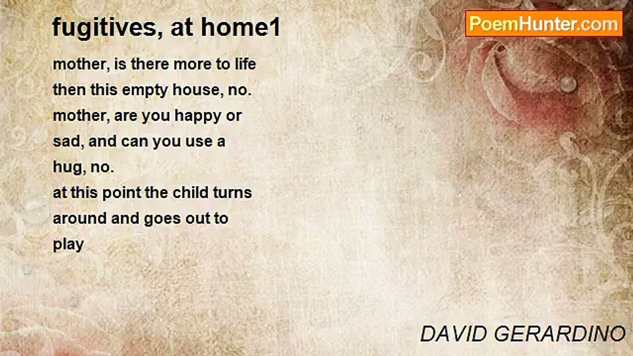 DAVID GERARDINO - fugitives, at home1